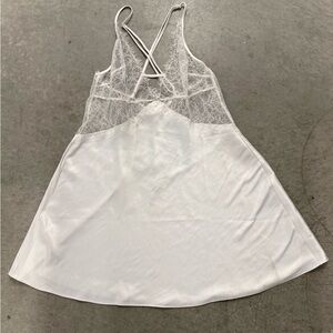 Victoria Secret Honeymoon Lingere - Satin and Ivory Lace Chemise Size M